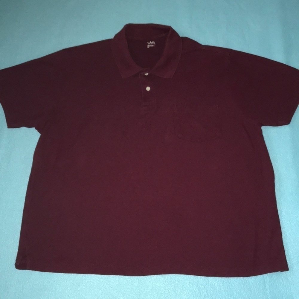 JOHN Ashford short sleeve 2 button collar 100% cotton polo shirt size XXL